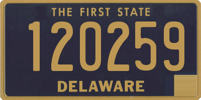 DE license plate 120259