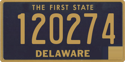 DE license plate 120274