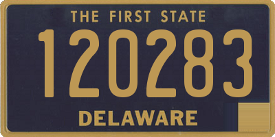 DE license plate 120283