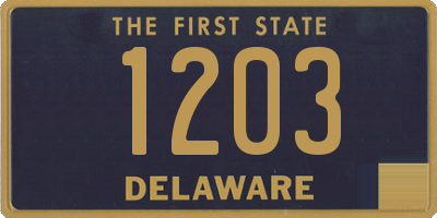 DE license plate 1203