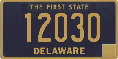 DE license plate 12030