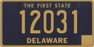 DE license plate 12031