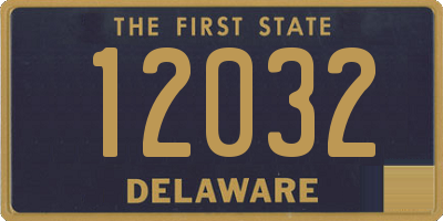 DE license plate 12032