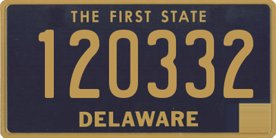 DE license plate 120332