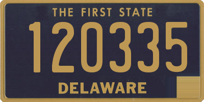 DE license plate 120335