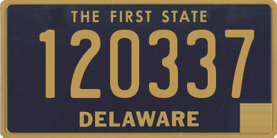 DE license plate 120337