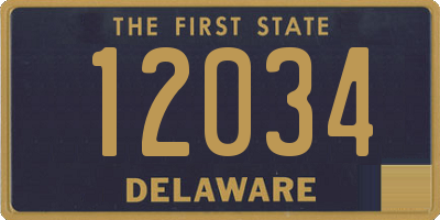 DE license plate 12034