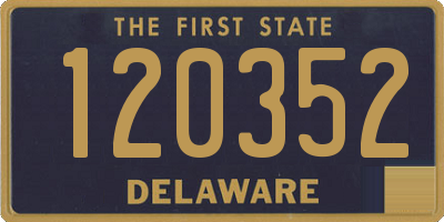 DE license plate 120352