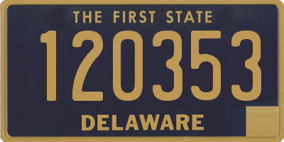 DE license plate 120353