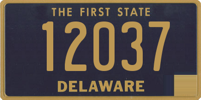 DE license plate 12037