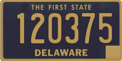 DE license plate 120375