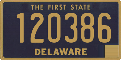 DE license plate 120386