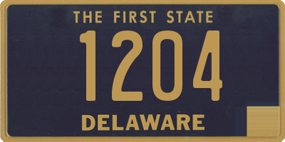 DE license plate 1204