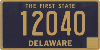 DE license plate 12040