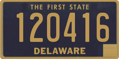 DE license plate 120416