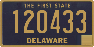 DE license plate 120433