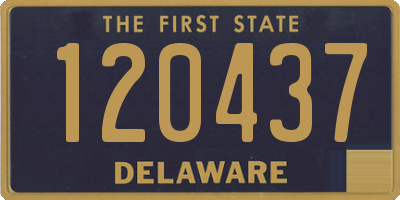 DE license plate 120437