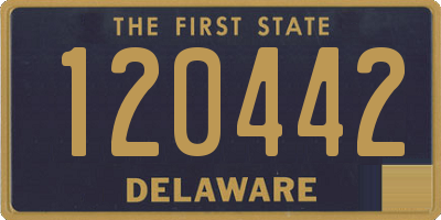 DE license plate 120442