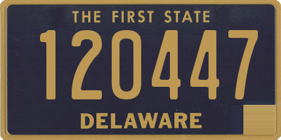 DE license plate 120447