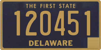 DE license plate 120451