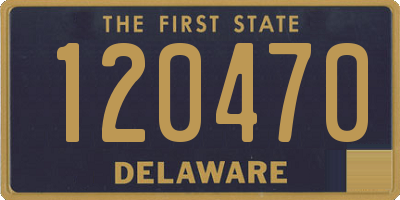 DE license plate 120470