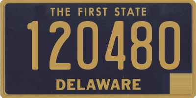 DE license plate 120480