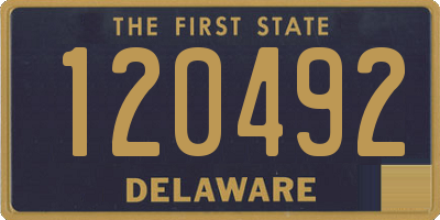 DE license plate 120492