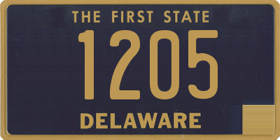 DE license plate 1205