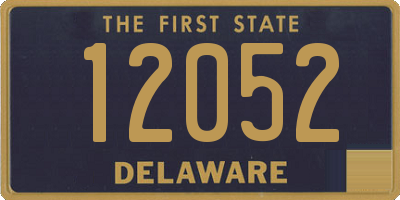 DE license plate 12052