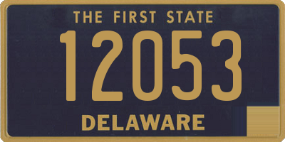 DE license plate 12053