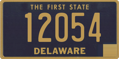 DE license plate 12054