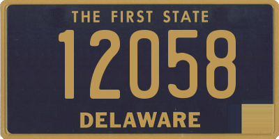 DE license plate 12058