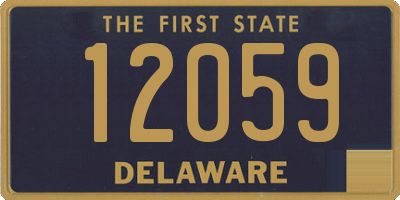 DE license plate 12059