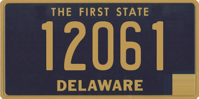 DE license plate 12061