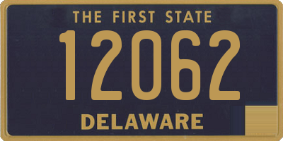 DE license plate 12062