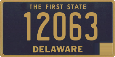 DE license plate 12063