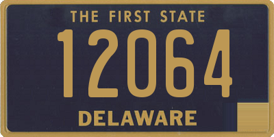 DE license plate 12064