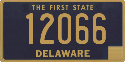 DE license plate 12066