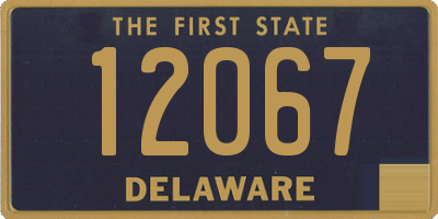 DE license plate 12067