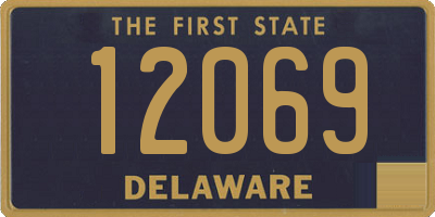 DE license plate 12069