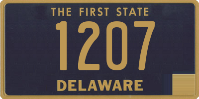 DE license plate 1207