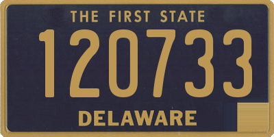 DE license plate 120733