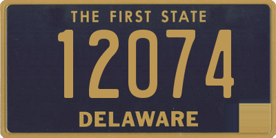 DE license plate 12074