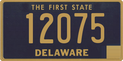 DE license plate 12075