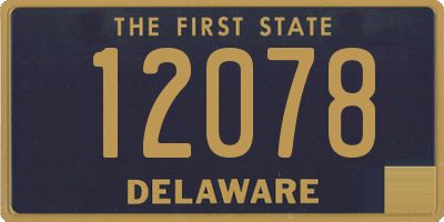 DE license plate 12078