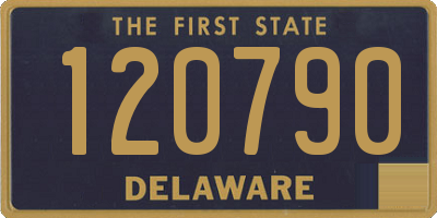 DE license plate 120790