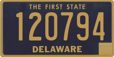 DE license plate 120794