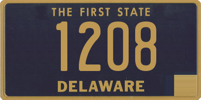 DE license plate 1208