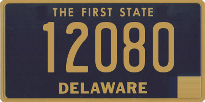 DE license plate 12080