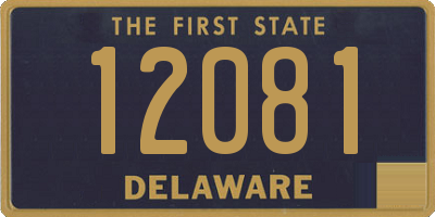 DE license plate 12081